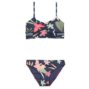textil Flickor Bikini Roxy VACAY FOR LIFE CROP TOP SET Marin / Rosa