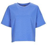 textil Dam T-shirts Pieces PCCHILLI SUMMER 2/4 LOOSE SWEAT Blå