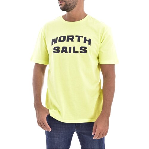 textil Herr T-shirts North Sails 2418 Gul