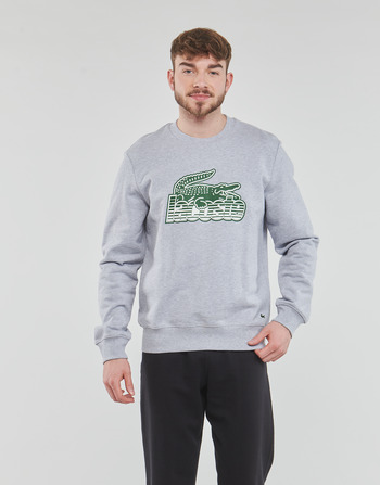 textil Herr Sweatshirts Lacoste SH5087 Grå / Grön