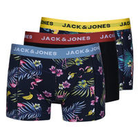 Underkläder Herr Boxershorts Jack & Jones JACFLOWER BIRD TRUNKS X3 Flerfärgad