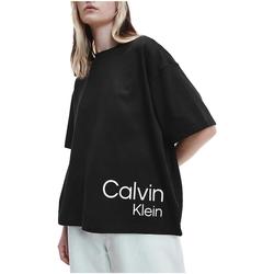 textil Dam T-shirts Calvin Klein Jeans  Svart