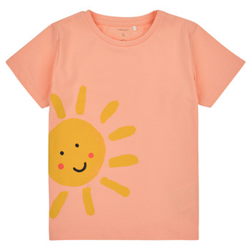 textil Pojkar T-shirts Name it NMMFAMA SS TOP Orange