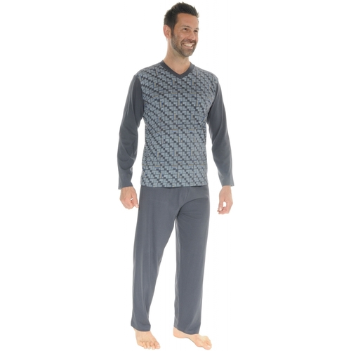 textil Herr Pyjamas/nattlinne Christian Cane ILARIO Grå
