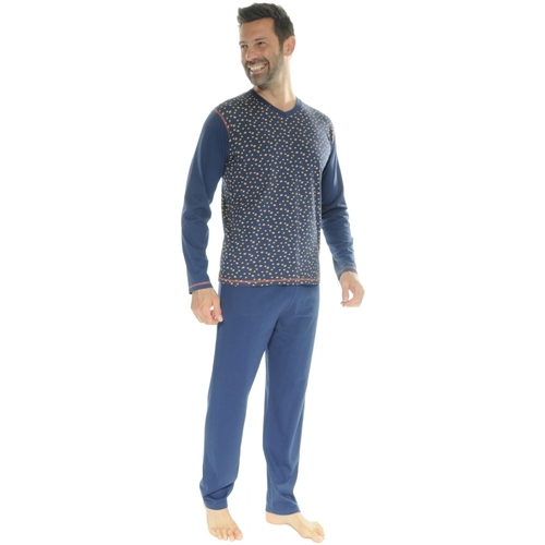 textil Herr Pyjamas/nattlinne Christian Cane ICARE Blå