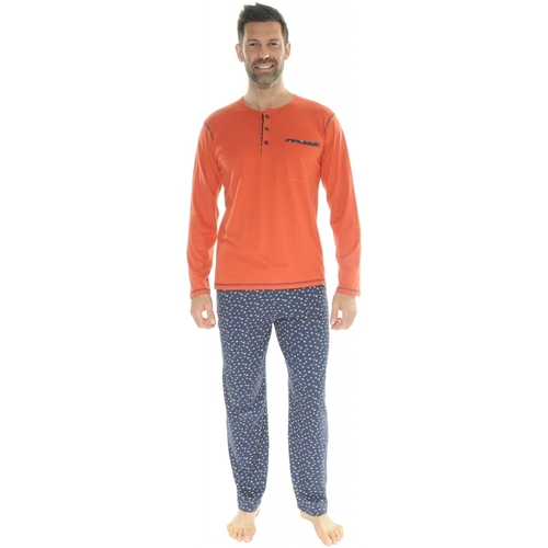 textil Herr Pyjamas/nattlinne Christian Cane ICARE Orange