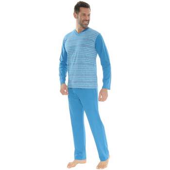 textil Herr Pyjamas/nattlinne Christian Cane NATAN Blå