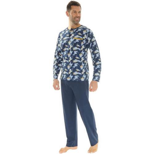 textil Herr Pyjamas/nattlinne Christian Cane NIL Blå