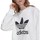 textil Dam Sweatshirts adidas Originals Trefoil Crew Vit