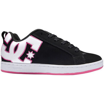 Skor Dam Sneakers DC Shoes Court graffik 300678 BLACK/PINK/CRAZY (BPZ) Svart