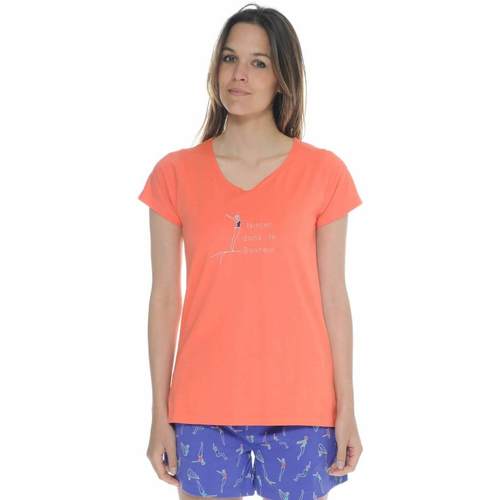 textil Dam Pyjamas/nattlinne Christian Cane FAUSTINE Orange