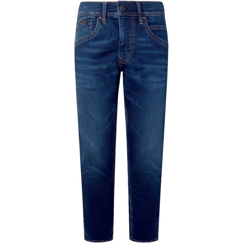 textil Herr Byxor Pepe jeans VAQUERO REGULAR TRACK HOMBRE   PM206328 Blå