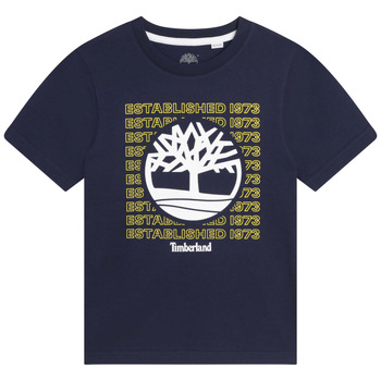 textil Pojkar T-shirts Timberland T25T97 Marin