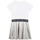 textil Flickor Korta klänningar MICHAEL Michael Kors R12161-M31-C Vit / Silverfärgad