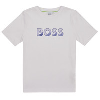 textil Pojkar T-shirts BOSS J25O03-10P-C Vit