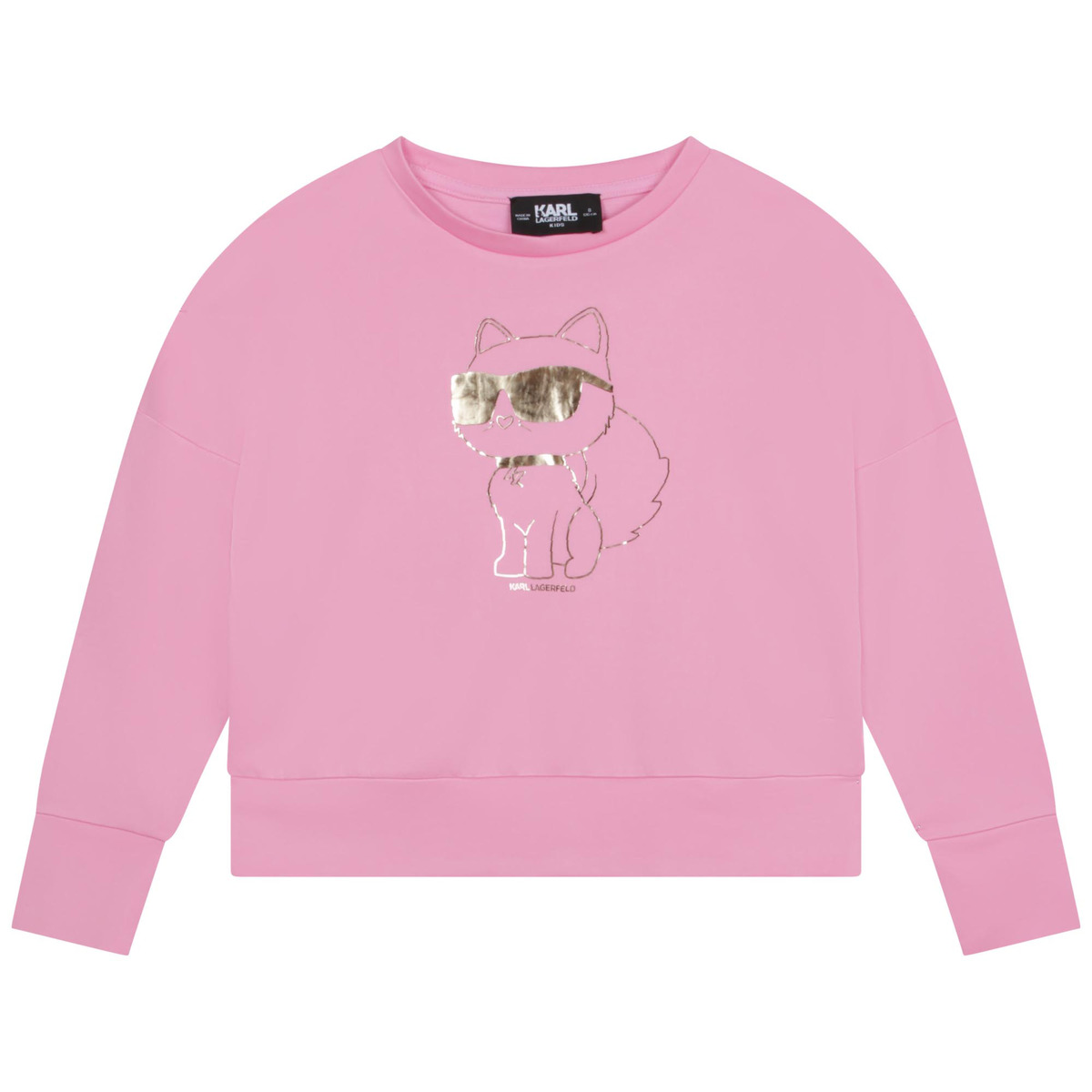 textil Flickor Sweatshirts Karl Lagerfeld Z15425-465-C Rosa