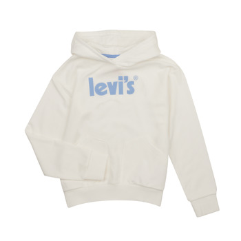 textil Flickor Sweatshirts Levi's LVG SQUARE POCKET HOODIE Vit