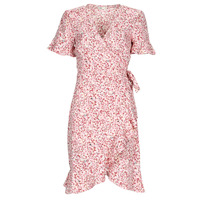 textil Dam Korta klänningar Only ONLOLIVIA S/S WRAP DRESS Rosa