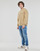 textil Herr Sweatshirts Calvin Klein Jeans SHRUNKEN BADGE CREW NECK Beige