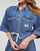 textil Dam Korta klänningar Calvin Klein Jeans UTILITY BELTED SHIRT DRESS Jeans