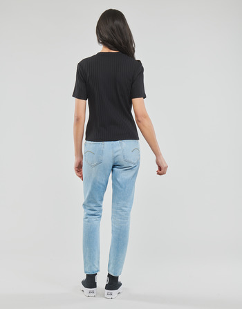 Calvin Klein Jeans RIB SHORT SLEEVE TEE Svart