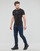 textil Herr T-shirts Calvin Klein Jeans TRANSPARENT STRIPE LOGO TEE Svart