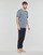 textil Herr T-shirts Calvin Klein Jeans S/S CREW NECK Blå