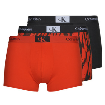 Underkläder Herr Boxershorts Calvin Klein Jeans TRUNK 3PK X3 Svart / Röd