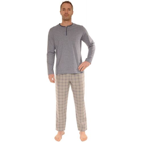 textil Herr Pyjamas/nattlinne Pilus CHESTER Blå