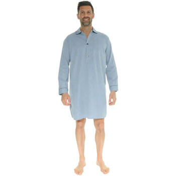 textil Herr Pyjamas/nattlinne Le Pyjama Français CHARLIEU Blå