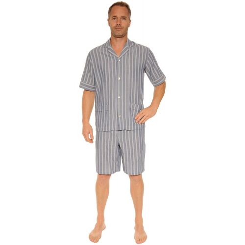 textil Herr Pyjamas/nattlinne Pilus GISLAIN Blå