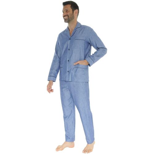 textil Herr Pyjamas/nattlinne Pilus LEANDRE Blå