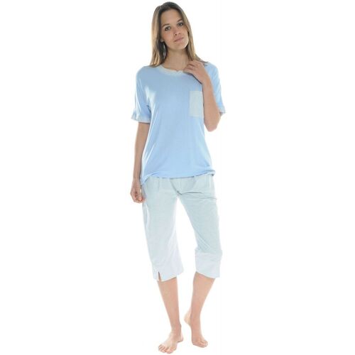 textil Dam Pyjamas/nattlinne Pilus HELEN Blå