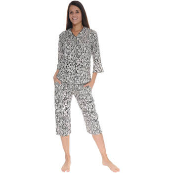 textil Dam Pyjamas/nattlinne Pilus ODALIE Vit