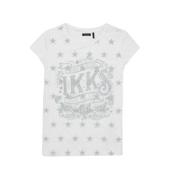 textil Flickor T-shirts Ikks XW10112 Vit