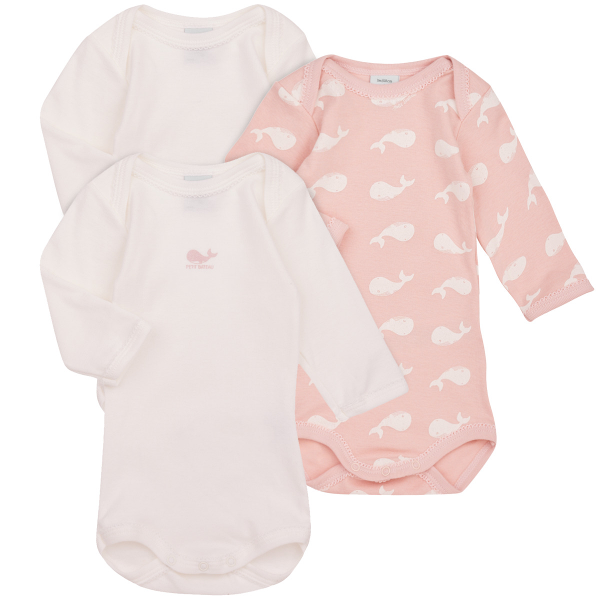 textil Barn Pyjamas/nattlinne Petit Bateau A074600 X3 Flerfärgad