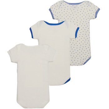 textil Barn Pyjamas/nattlinne Petit Bateau A074900 X3 Vit / Blå