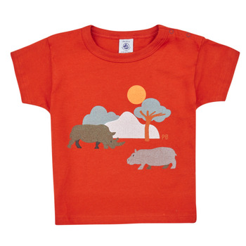 textil Barn T-shirts Petit Bateau FAON Orange