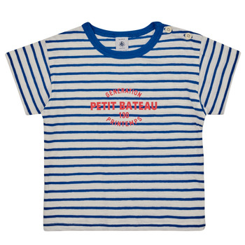 textil Barn T-shirts Petit Bateau FANTOME Flerfärgad