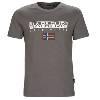 textil Herr T-shirts Napapijri AYAS Grå / Mörk