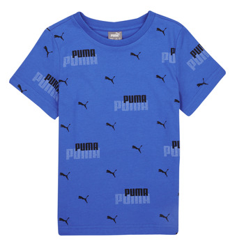 textil Pojkar T-shirts Puma ESS+ LOGO POWER AOP Svart