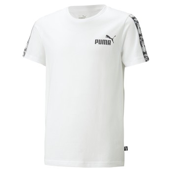 textil Pojkar T-shirts Puma ESS TAPE CAMO Vit