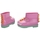 Skor Barn Stövlar Melissa MINI  Rain Boot+Fábula B - Green/Pink Rosa
