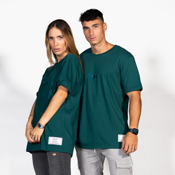 textil T-shirts THEAD.  Grön