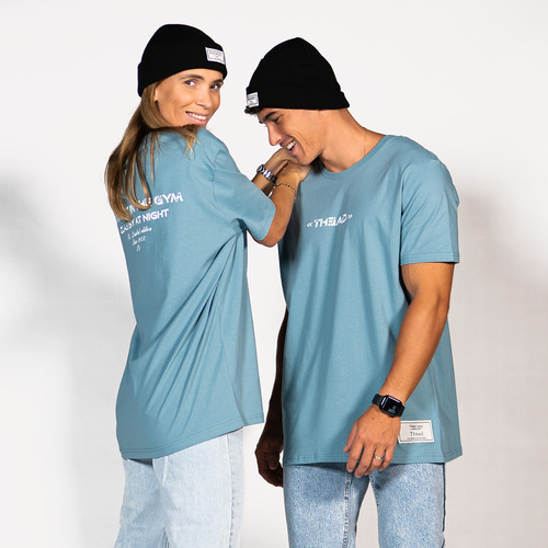textil T-shirts THEAD. NEW YORK T-SHIRT Blå