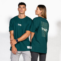 textil T-shirts THEAD.  Grön