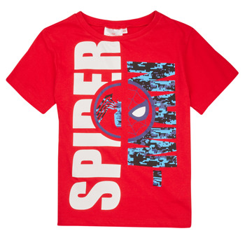 textil Pojkar T-shirts TEAM HEROES  T-SHIRT SPIDERMAN Röd