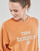 textil Dam Sweatshirts New Balance Essentials Graphic Crew French Terry Fleece Sweatshirt Orange