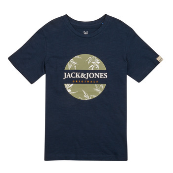 textil Pojkar T-shirts Jack & Jones JORCRAYON BRANDING TEE SS CREW NECK Marin