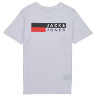 textil Pojkar T-shirts Jack & Jones JJECORP LOGO TEE Vit